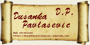 Dušanka Pavlašević vizit kartica